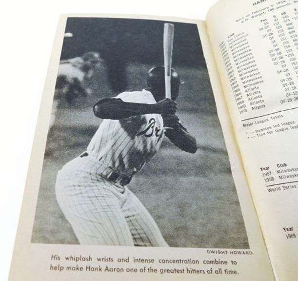1971 Hammerin' Hank of the Braves Paperback Book