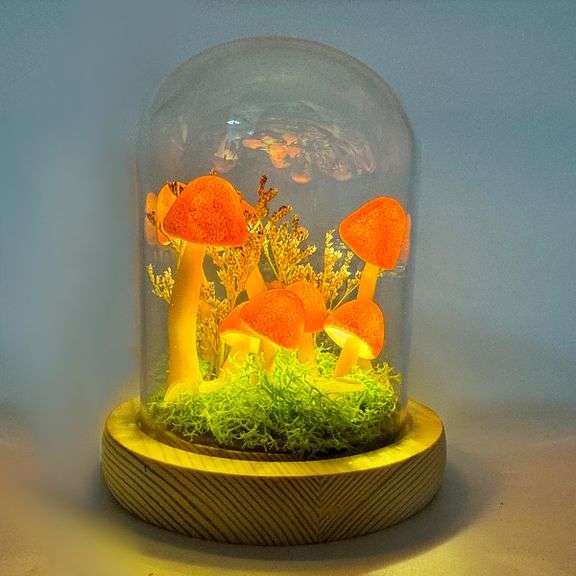 Enchanted Forest Handcrafted Mushroom Night Light