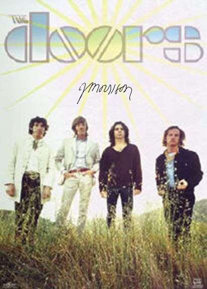The Doors Jim Morrison Facsimile Signed Poster 24"x36"