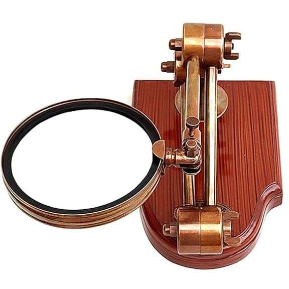 Kelvin & Hughes London Brass Desk Magnifier