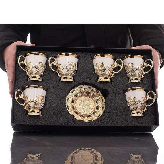 12-Piece Turkish Coffee Demitasse Cup & Saucer Set