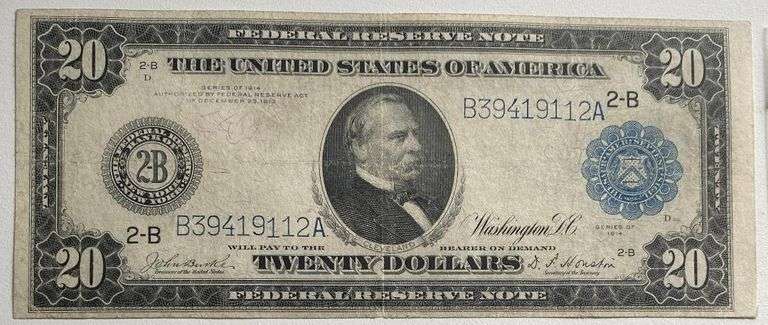 $20 New York Series of 1914 FR Note