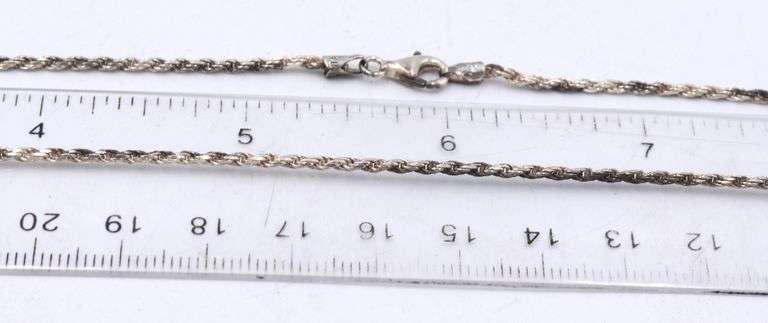 Group lot of vintage 925 sterling silver necklaces