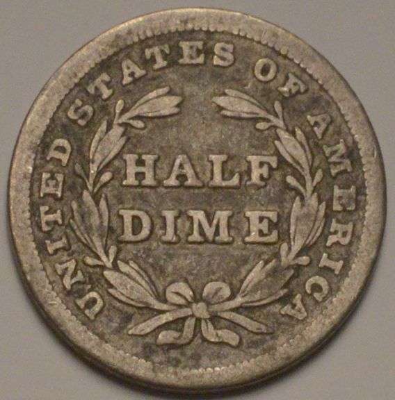 1840 Seated Liberty Half Dime, Circulated.