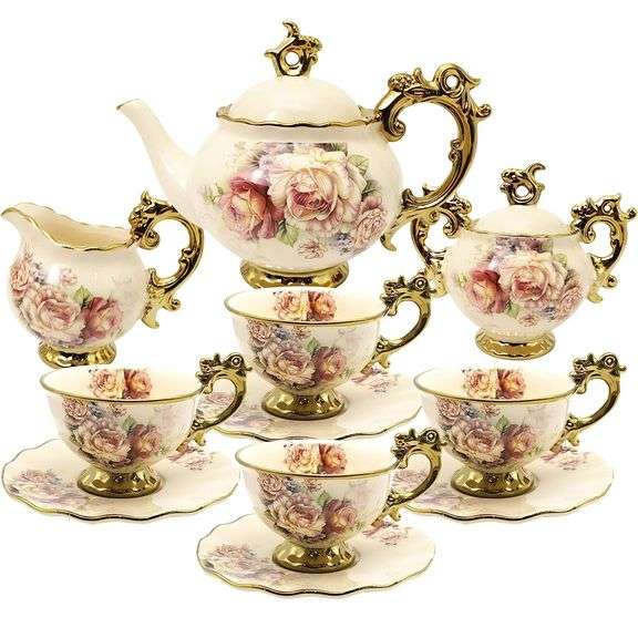 Vintage British Porcelain Tea Set