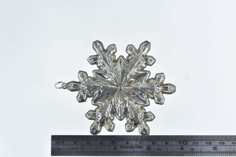 Sterling Silver 1973 Gorham Snowflake Christmas Ornament