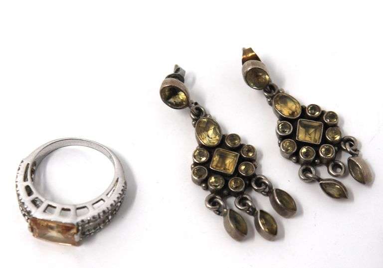 Group Lot of sterling silver Earrings and Ring