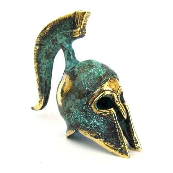 Spartans Officer Helmet from 480 B.C Museum Reproduction