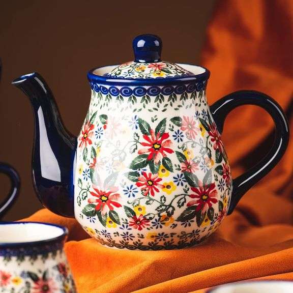 Traditional Polish Porcelain Pottery Set