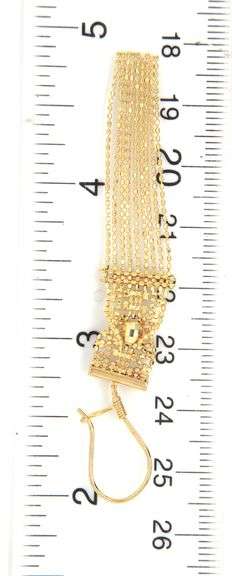 14kt Yellow gold bead Tassel dangle earrings