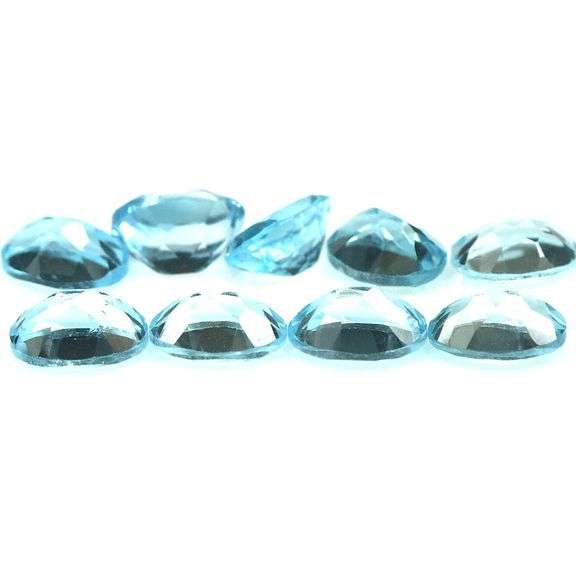 Great quality 13.93ct 9 pc sky blue Topaz set