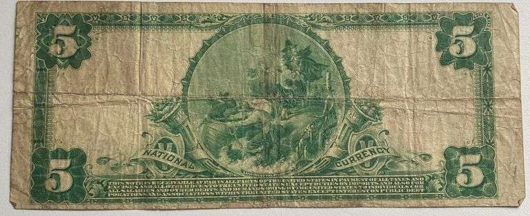 $5 First National Bank $$5 First Natl Bank of Pittsburgh 1902 Series $5 First Natl Bank oeries Natio