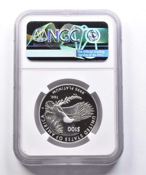 PF70 2021-W $100 American Platinum Eagle 2022 DC Mint HQ Reopening NGC