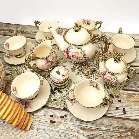 Vintage British Porcelain Tea Set