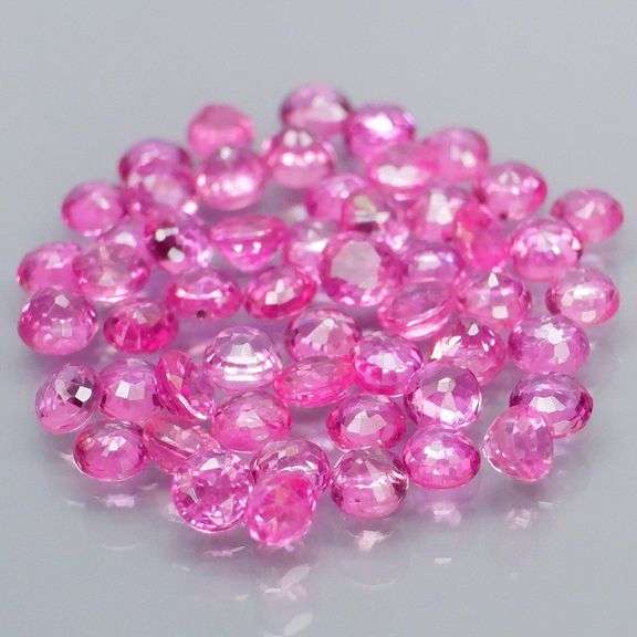 Superb 3.63ct set of top reddish pink Rubies -HEATED ONLY!