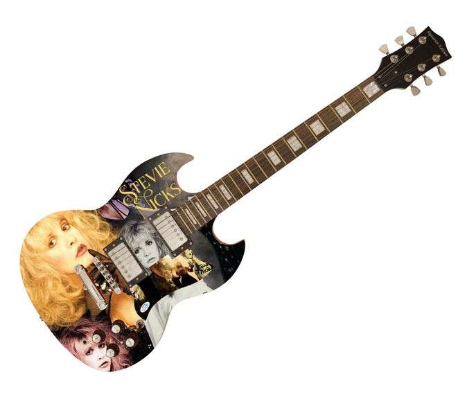 Fleetwood Mac Stevie Nicks Autographed Signed Live Concert Photo Guitar ACOA