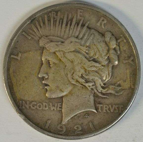 Sharper scarce 1921 Peace Silver Dollar. First year of issue