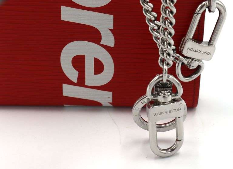 Louis Vuitton Supreme epi chain wallet
