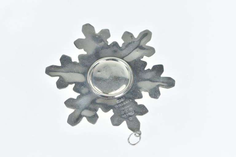 Sterling Silver 1973 Gorham Star Snowflake Christmas Ornament