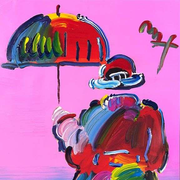 Umbrella Man by Peter Max