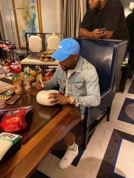 Floyd Money Mayweather Jr. Autographed I Fight For the Check Framed Canvas BAS