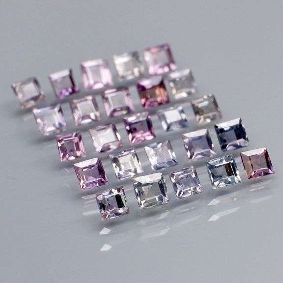 Dazzling 3.32ct set of UNHEATED Songean Sapphires