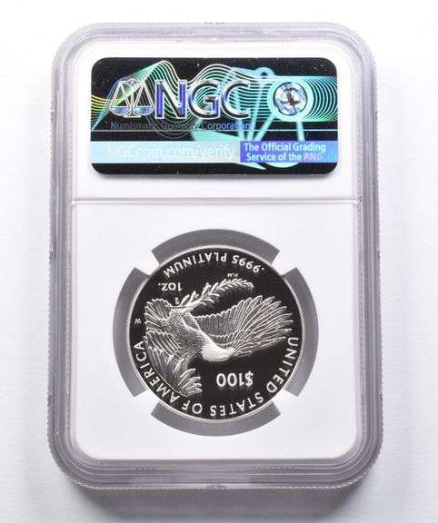PF70 2021-W $100 American Platinum Eagle 2022 DC Mint HQ Reopening NGC