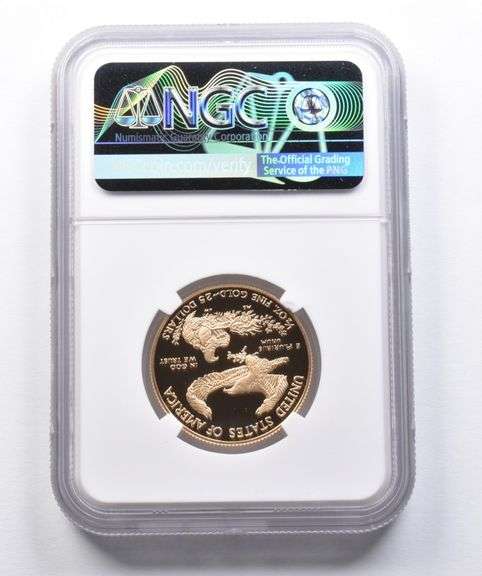 PF70 2021-W $25 American Gold Eagle T-1 2022 DC Mint HQ NGC