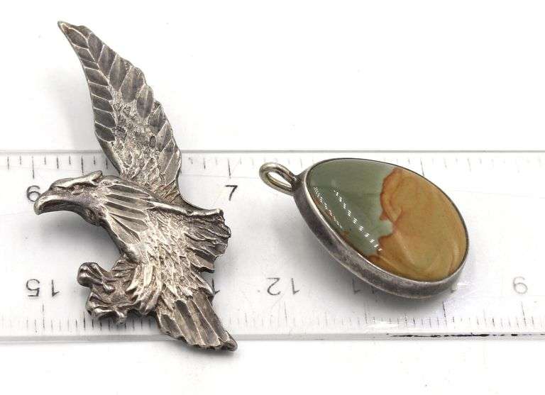 Group lot of Vintage 925 sterling silver pendants
