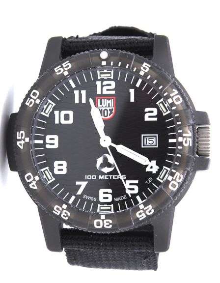 Luminox ECO men's Tide Eco Swiss quartz black dial watch