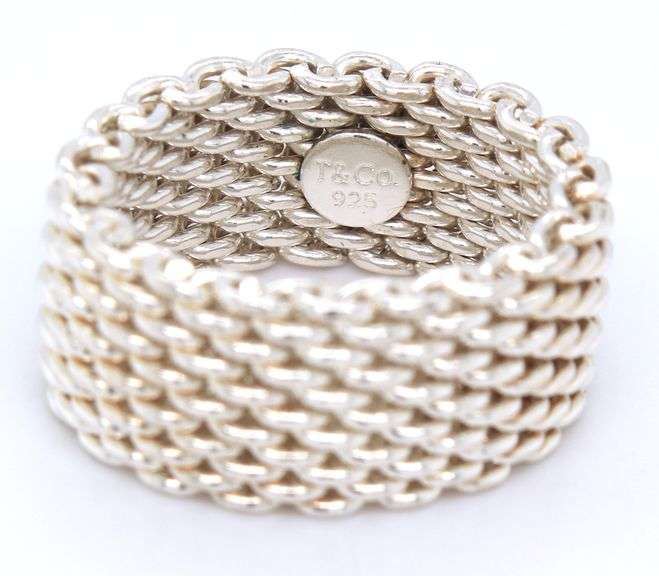Tiffany & Co Somerset mesh ring