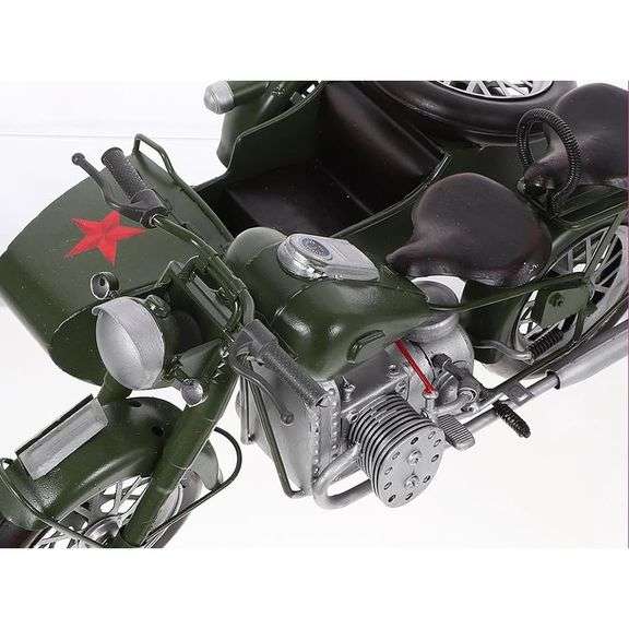 WWII Vintage Ural Motorcycle with Sidecar