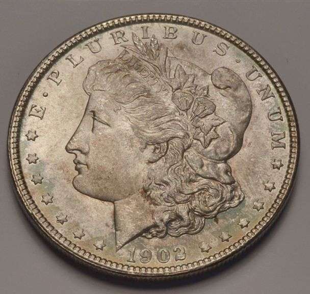 1902-O Morgan Silver Dollar, BU.