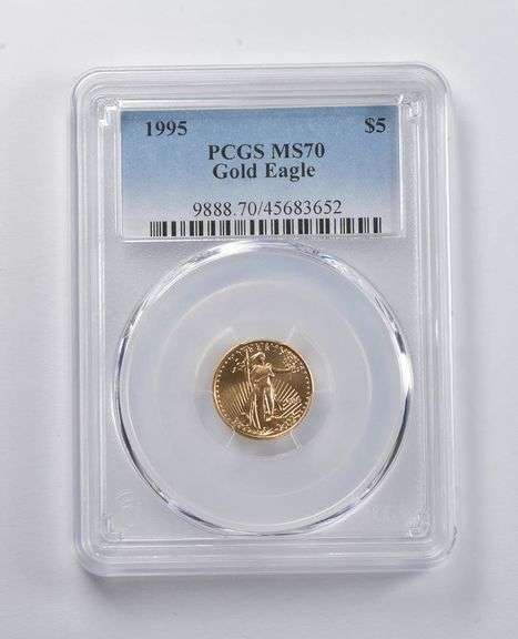 MS70 1995 $5 American Gold Eagle 1/10 Oz Gold PCGS
