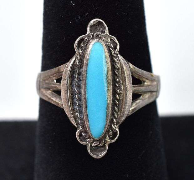 Turquoise Gemstone Ring in Sterling Silver