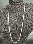 Sterling Silver 925 3.3mm Miami Cuban Chain 24" Necklace Italy