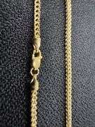 10k Yellow Gold Hollow Franco Wheat Rope Chain 2.2mm Bracelet 7"