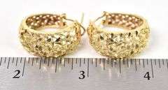 Aspiring 14K Yellow Gold Hoop Earrings