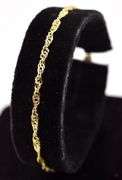 Shinny 14K Yellow Gold Chain Link Bracelet