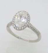 2.07CTW Diamond Encrusted Halo Diamond Ring