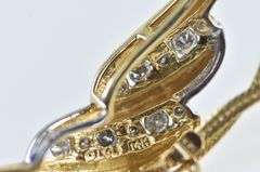 14K Yellow Gold 0.44 Ctw Diamond Wavy Herringbone Necklace