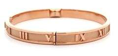 Tiffany & Co. 0.13ctw Diamond Atlas Bangle Bracelet in 18K W/Box