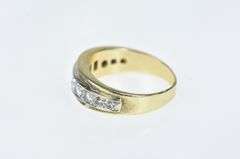 14K Yellow Gold 0.87 Ctw Men's Vintage Diamond Wedding Band Ring