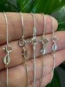 Italian 925 Sterling Silver 5 Piece Layered Box Chain Set 30",26",20",18",14"