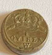 1694 Brass William 111 1694 Guinea Coin Weight