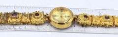 Group lot of 925 sterling silver over gold plated bracelets and watch