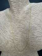 10k Yellow Gold Solid Cable Chain Round Rolo Link 1.3mm Necklace 22"