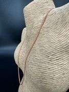 22k Rose Gold Plated Sterling Silver Wheat Chain 1.5mm Solid 925 Italy New Foxtail Spiga Necklace 18