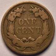 1857 Flying Eagle Cent, Circulated.