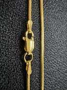 Gold Plated Sterling Silver Snake Chain 1.5mm Necklace 16"